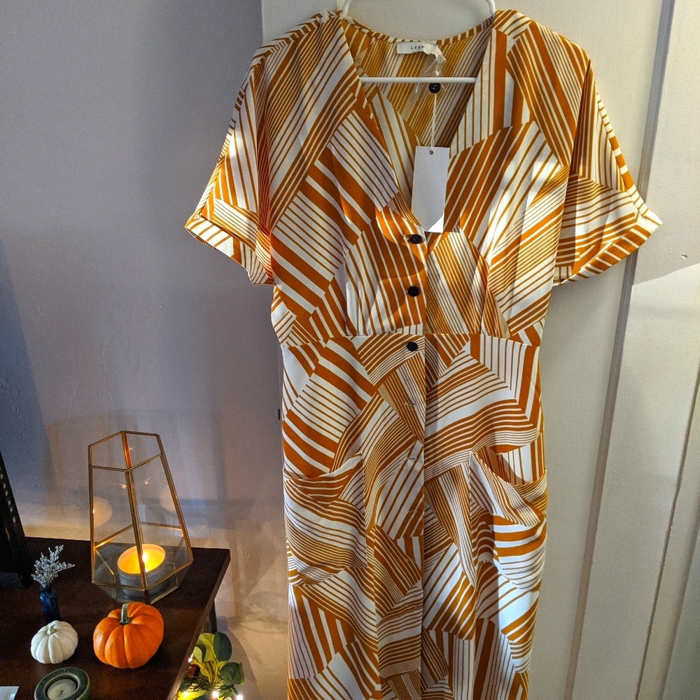 Mustard yellow Lush dress